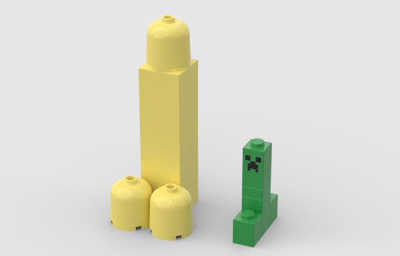 Lego mattoncini costruire progettare design CAD render